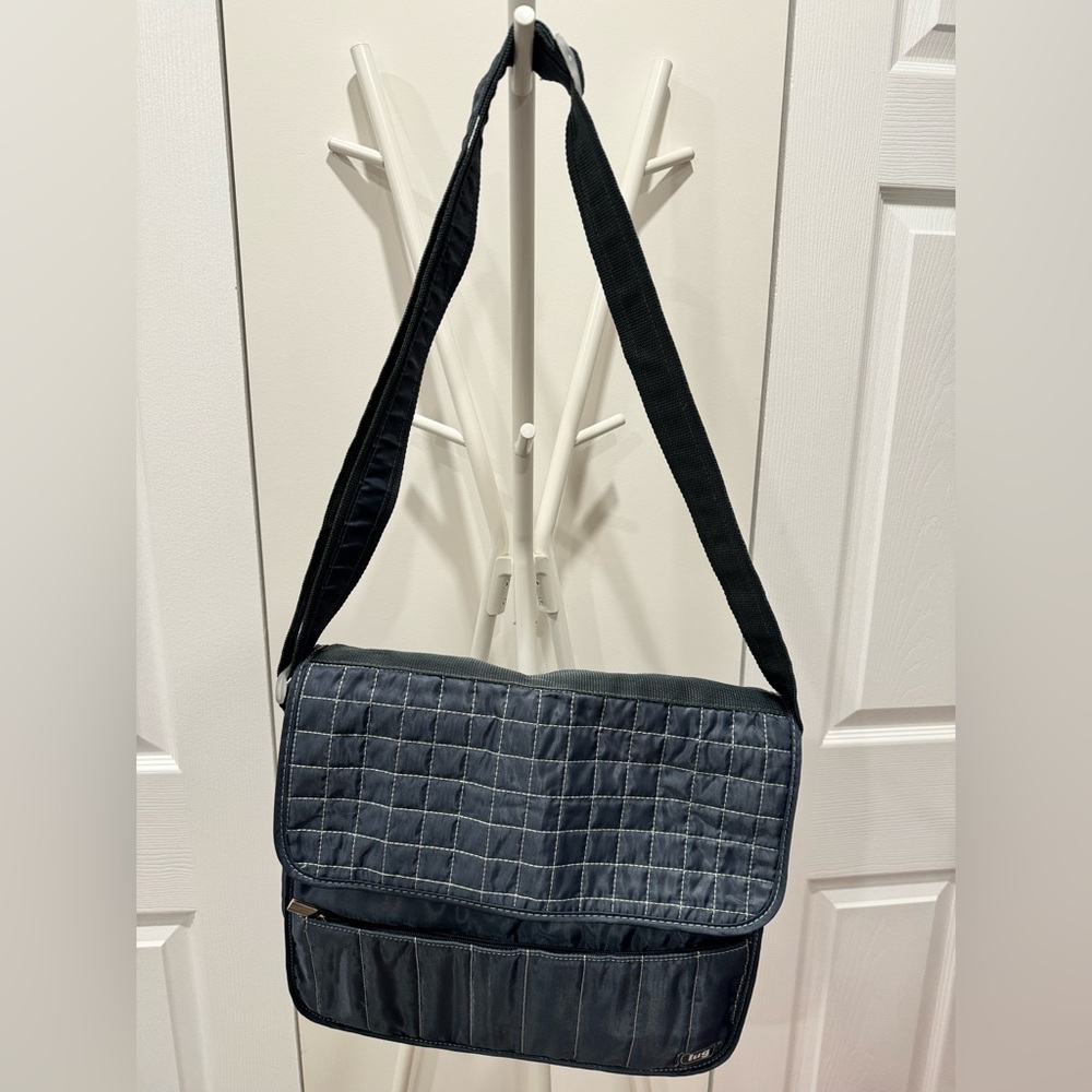 Lug Messenger Bag, Dark blue